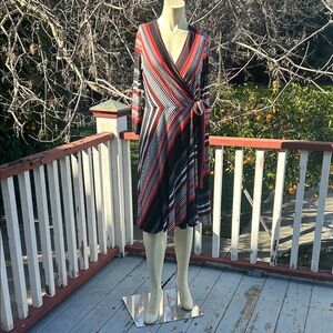 Asymmetrical Faux Wrap Dress